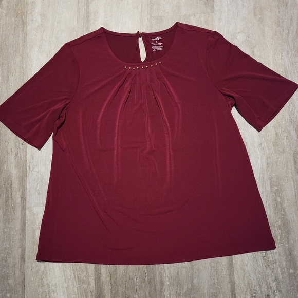 East 5th Tops - Maroon Blouse size L